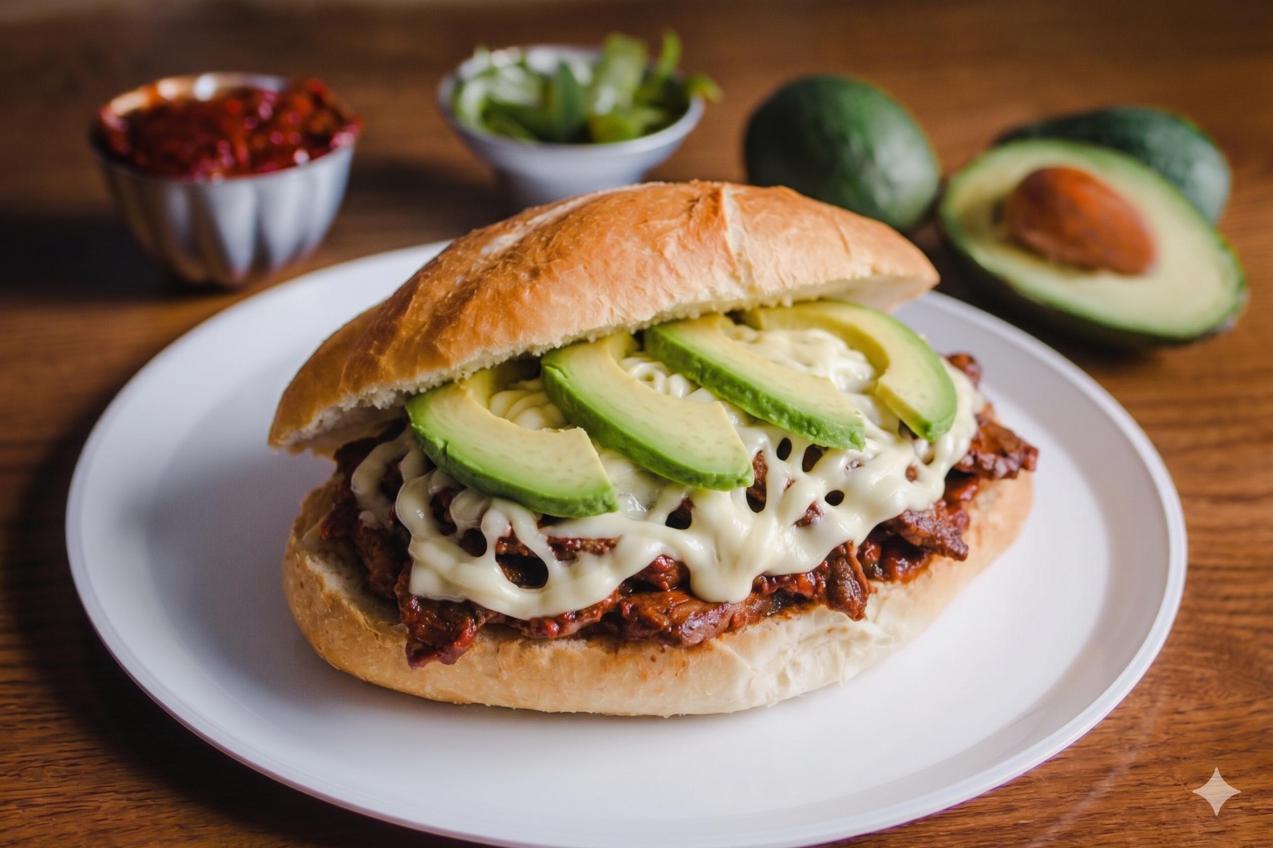 Torta de carne enchilada poblana